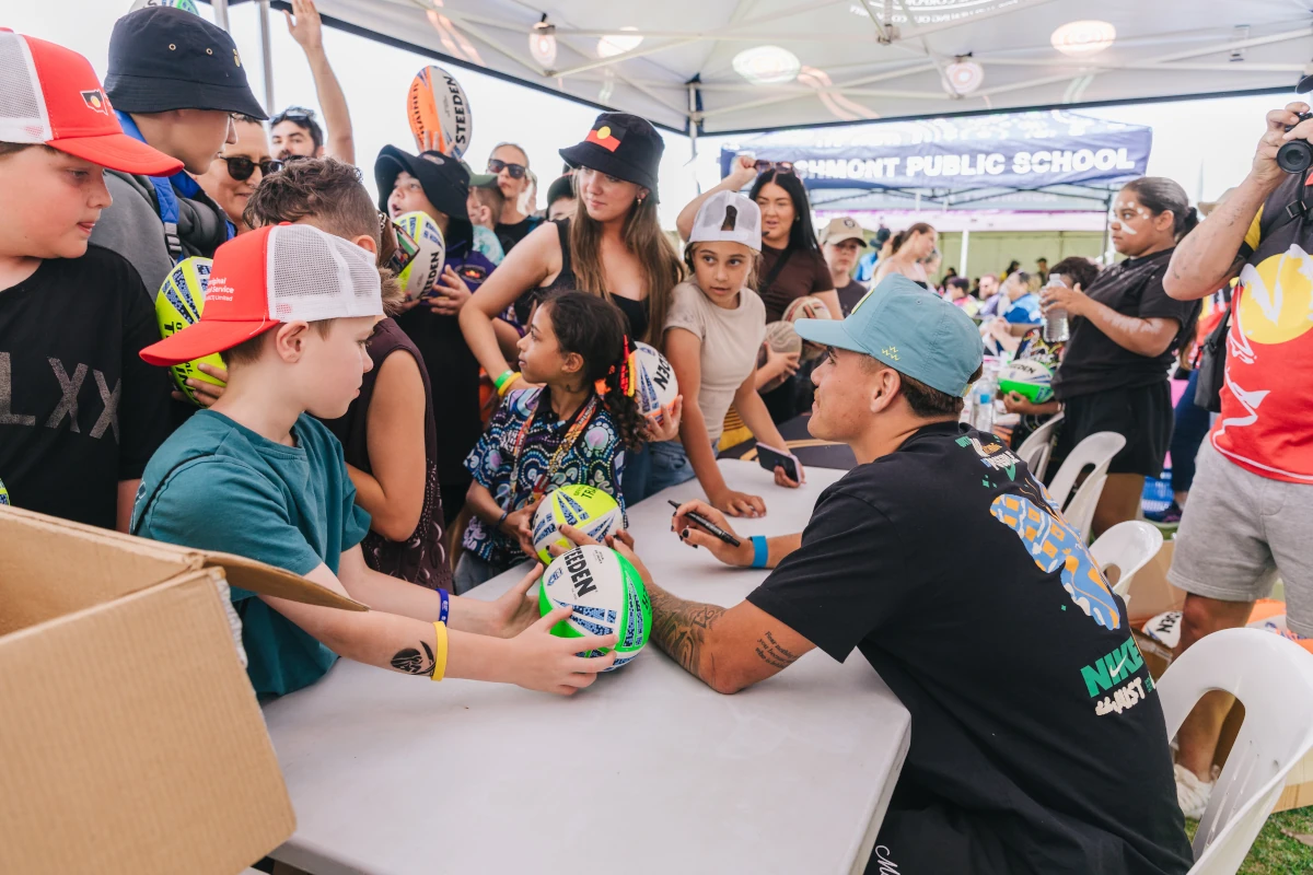 Meeting with the fans