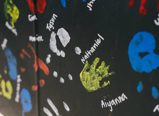 collage of hand paints